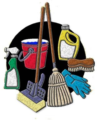 Picture of house cleaning tools